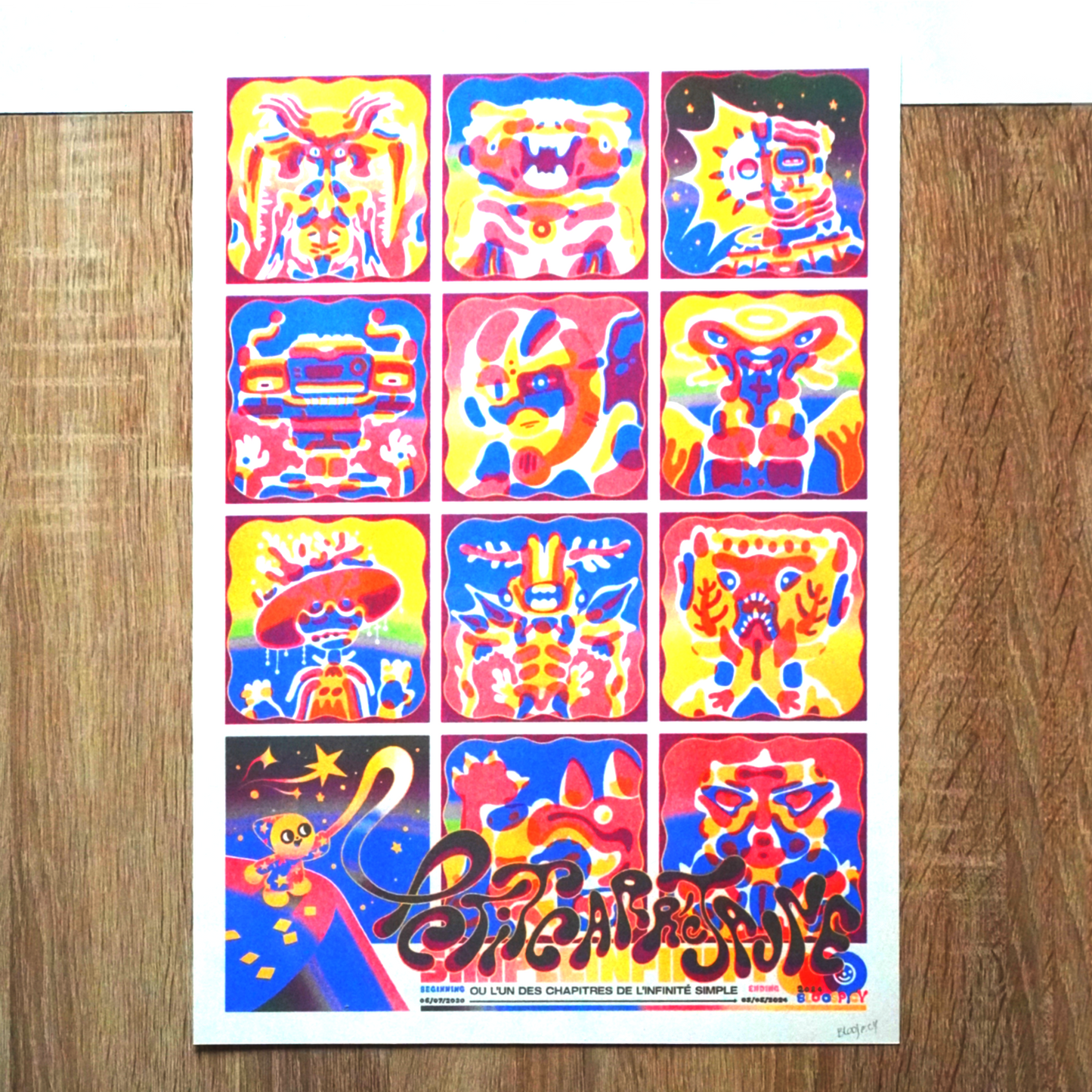 Petit Carré Jaune (A3) - Riso