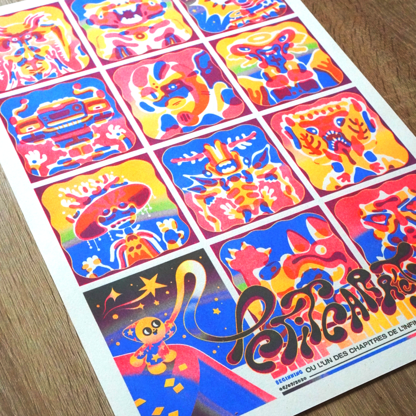 Petit Carré Jaune (A3) - Riso